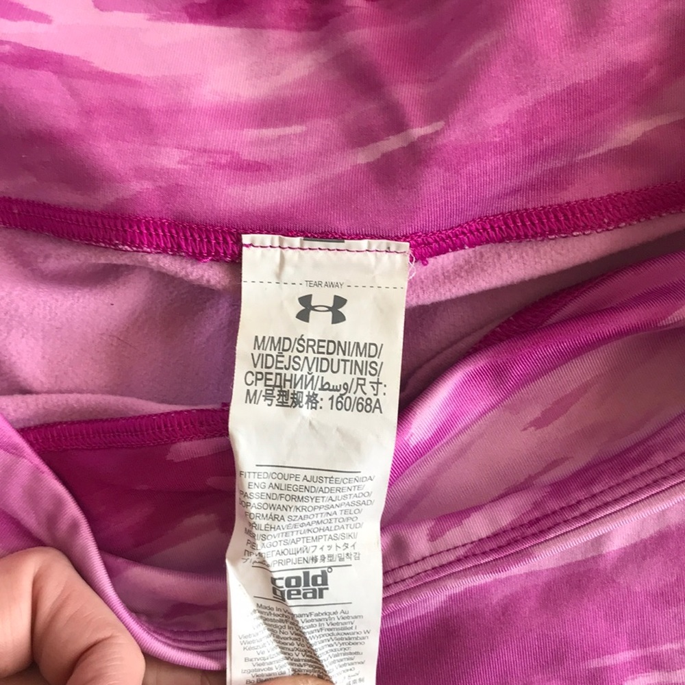 Under armor pink cold gear tights